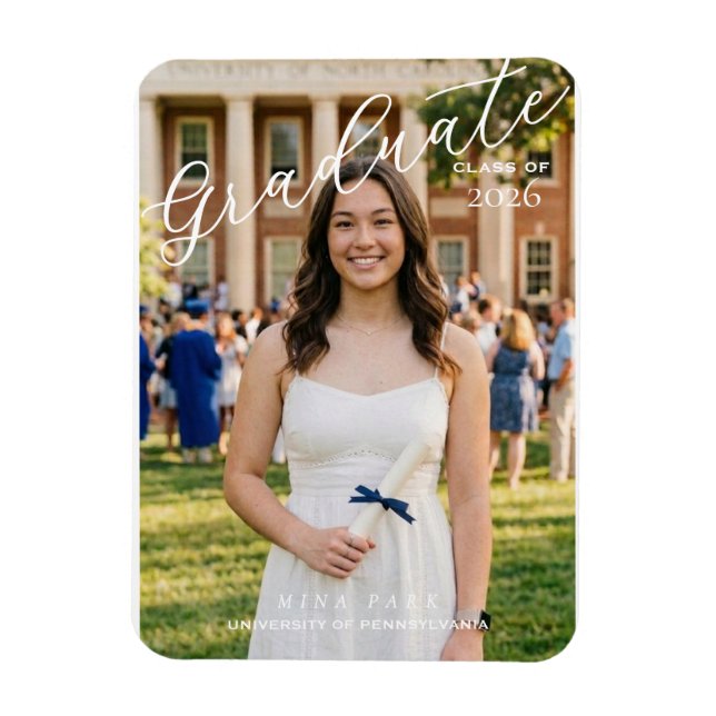 Graduation Announcement Magnet (Vertical)