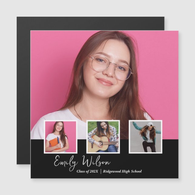 Graduation Announcement Magnet | Photo Keepsake  (Front/Back)