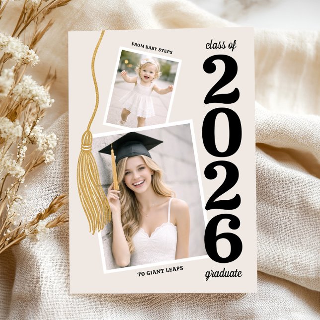 Graduation Announcement, Modern Photo Graduation Invitation (Creator Uploaded)