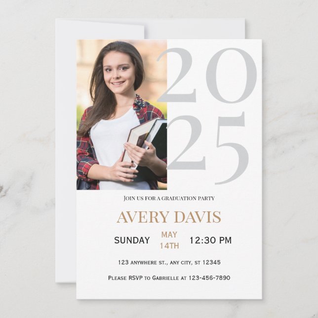 Graduation Announcement & Party Invitation (Front)