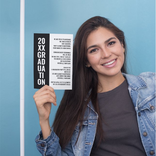 Graduation Announcement/Party Invitation [Black] (Creator Uploaded)