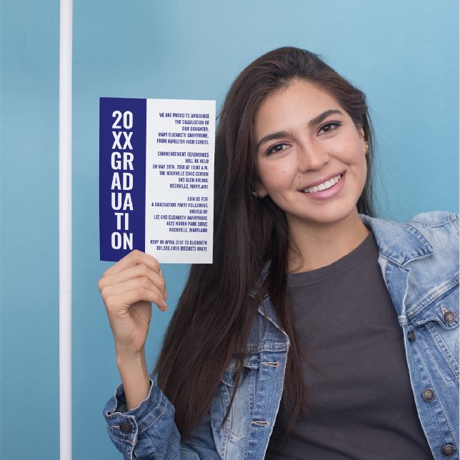 Graduation Announcement/Party Invitation [Blue] (Creator Uploaded)