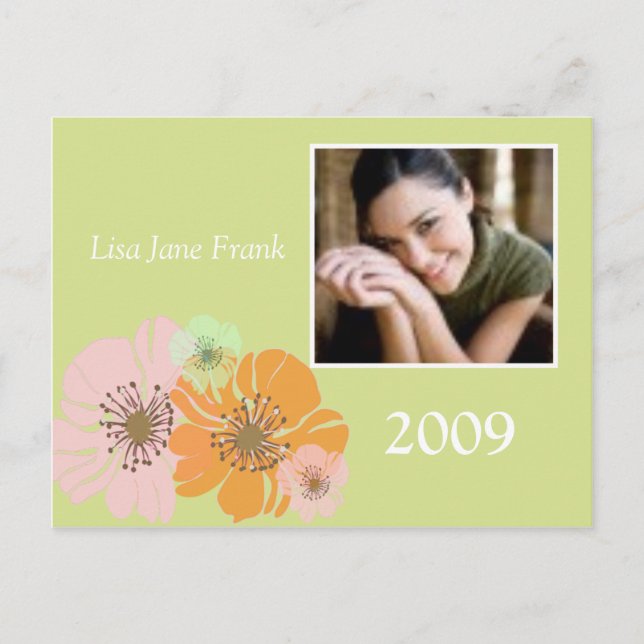 Graduation Announcement, Party Invitations postcar (Front)