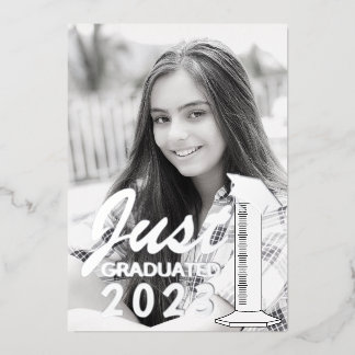 Graduation Announcement Science Graduated Cylinder