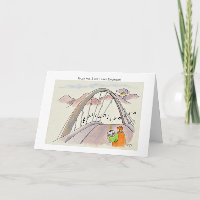 Graduation Announcements Civil Engineer (Front)