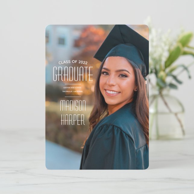 Graduation Announcements | Desert Blue (Standing Front)