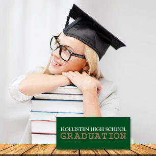 Graduation Announcements Party Invitations [Green]