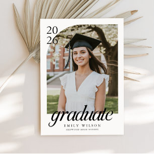 Graduation Arch Photo   Graduation Party Invitation
