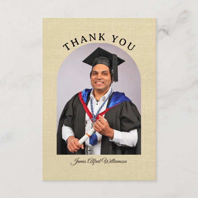 Graduation Arch Thank You card (Front)