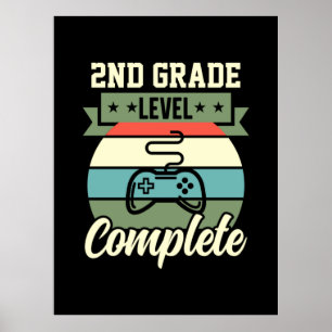Graduation Art 2nd Grade Level Complete Poster