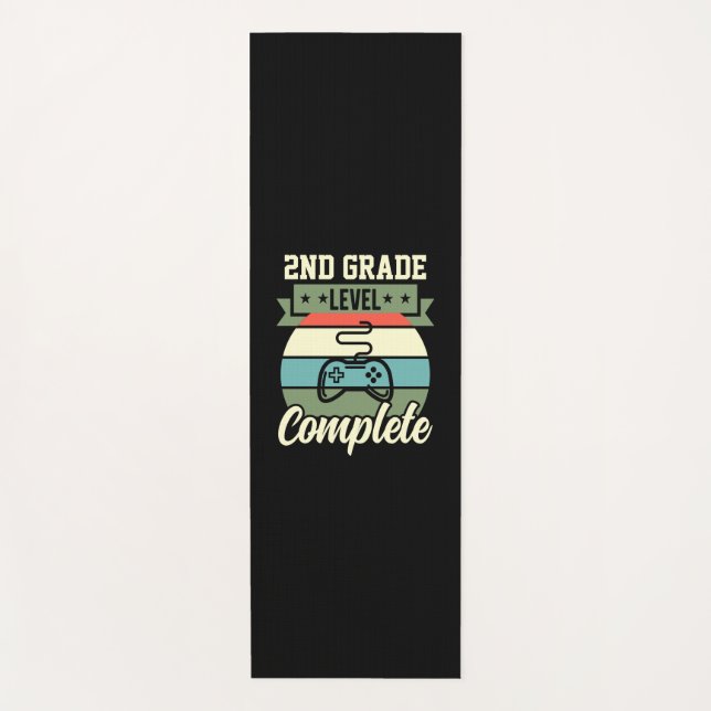 Graduation Art | 2nd Grade Level Complete Yoga Mat (Front)