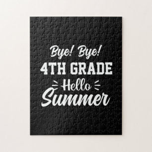 Graduation Art   4th Grade Hello Summer Jigsaw Puzzle
