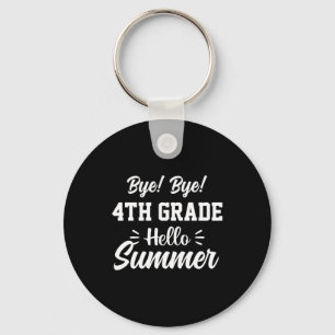 Graduation Art 4th Grade Hello Summer Key Ring