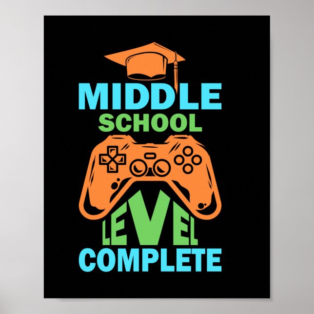 Graduation Art | Middle School Level Complete Poster (Front)