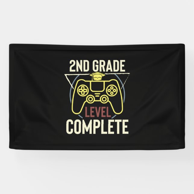 Graduation Art | Second Grade Level Complete Banner (Horizontal)