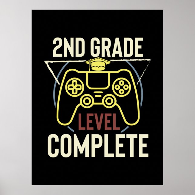 Graduation Art | Second Grade Level Complete Poster (Front)