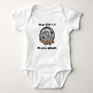 Graduation  Baby Koala Sister of Pre School Grad Bodysuit