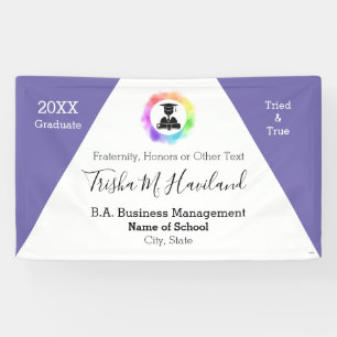 Graduation Banner Watercolor Look HAMbyWG