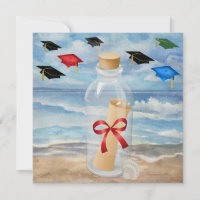 Graduation - "Beach Invitation in a Bottle" - SRF