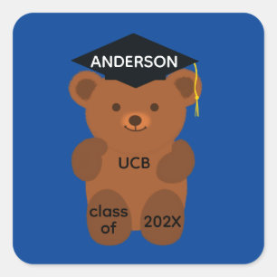 Graduation Bear #1-3 Stickers