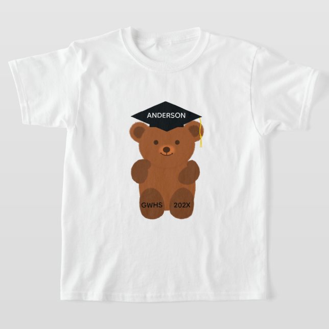Graduation Bear #1 T-Shirt (Laydown)