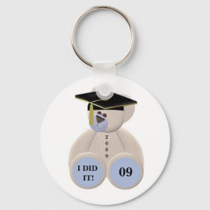 Graduation-Bear 2009 I DID IT! Key Ring