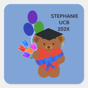 Graduation Bear #3-2 Stickers