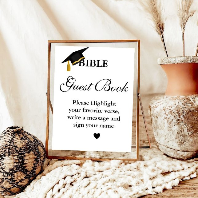 Graduation Bible Guest Book Sign, Graduation Party (Creator Uploaded)