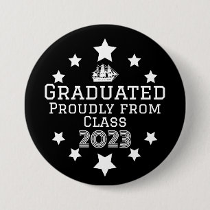 Graduation Black Button
