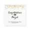 Graduation Black Gold Confetti Brush Script