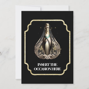 Graduation Black tie birthday sparkling wine chic Invitation