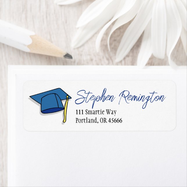 Graduation Blue Address Cap  (Insitu)