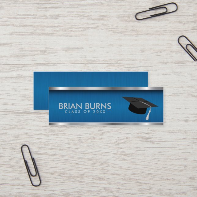 Graduation - Blue Insert Card (Front/Back In Situ)