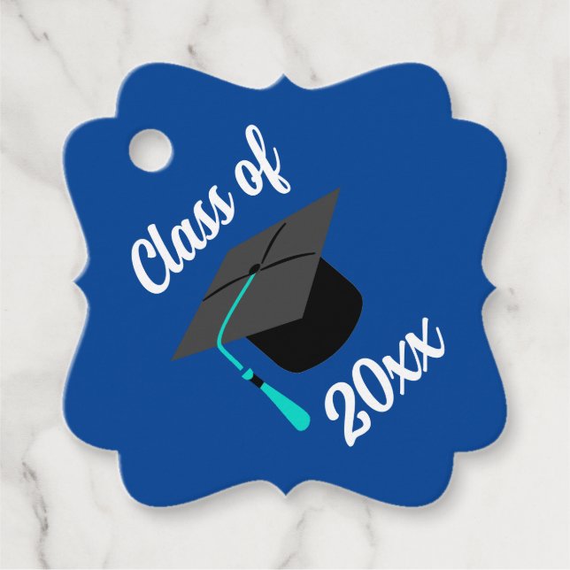 Graduation | Blue | Personalised | Gift Tags (Front)