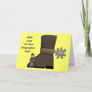 Graduation Boot & Spur - Western Card
