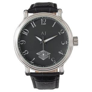 Graduation cap 2024  -  personalised  watch