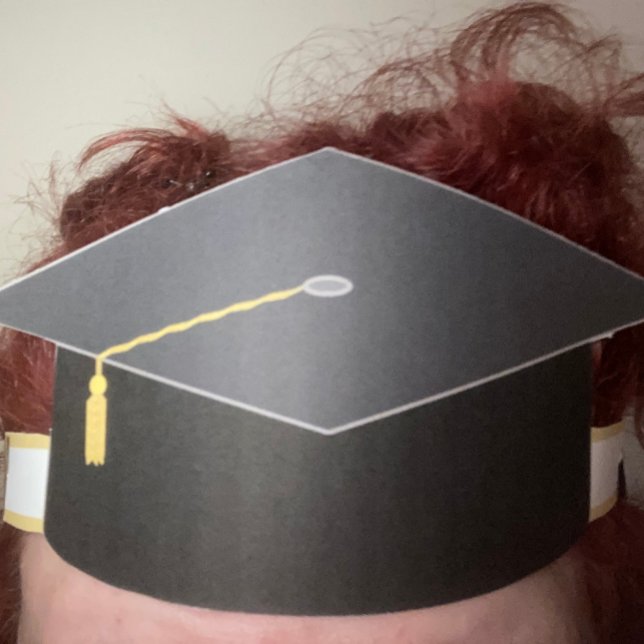 Graduation Cap Black Paper Hat Cut Out Make Wear (Creator Uploaded)