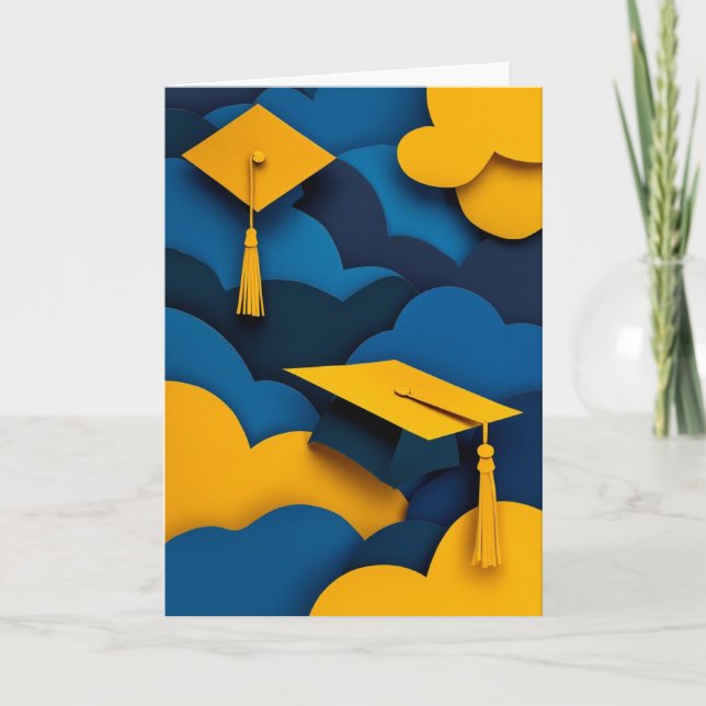 Graduation Cap Celebration Card (Front)