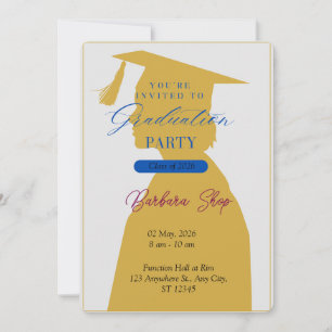 Graduation Cap Celebration – Custom Party Design Invitation