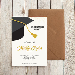 Graduation Cap Celebration Invitation
