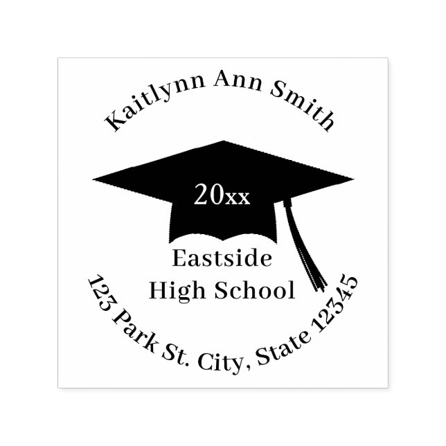 Graduation Cap Class Of Self-inking Stamp (Design)