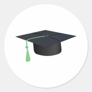 Graduation Cap Classic Round Sticker