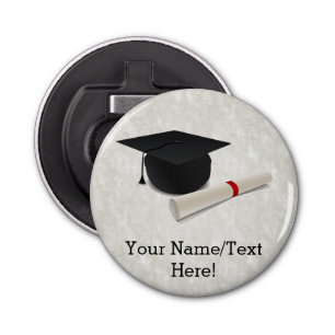 Graduation Cap Diploma Customisable Bottle Opener