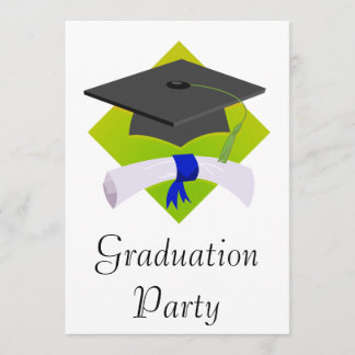 Graduation Cap & Diploma Invitation