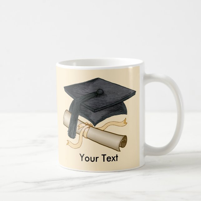 Graduation Cap Diploma mug (Right)