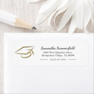 Graduation Cap Graduate Return Address