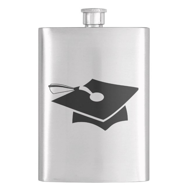 Graduation Cap Hip Flask (Front)