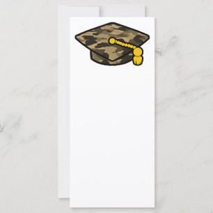 Graduation Cap Khaki Camo