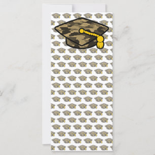 Graduation Cap Khaki Camo