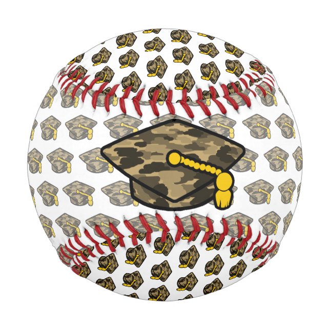 Graduation Cap Khaki Camo Baseball (Back)